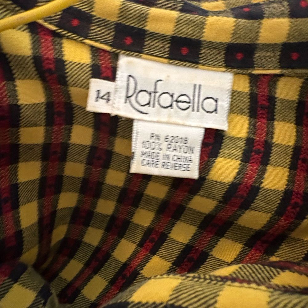 Yellow and Black Checkered Shirt - Picture 2 of 3
